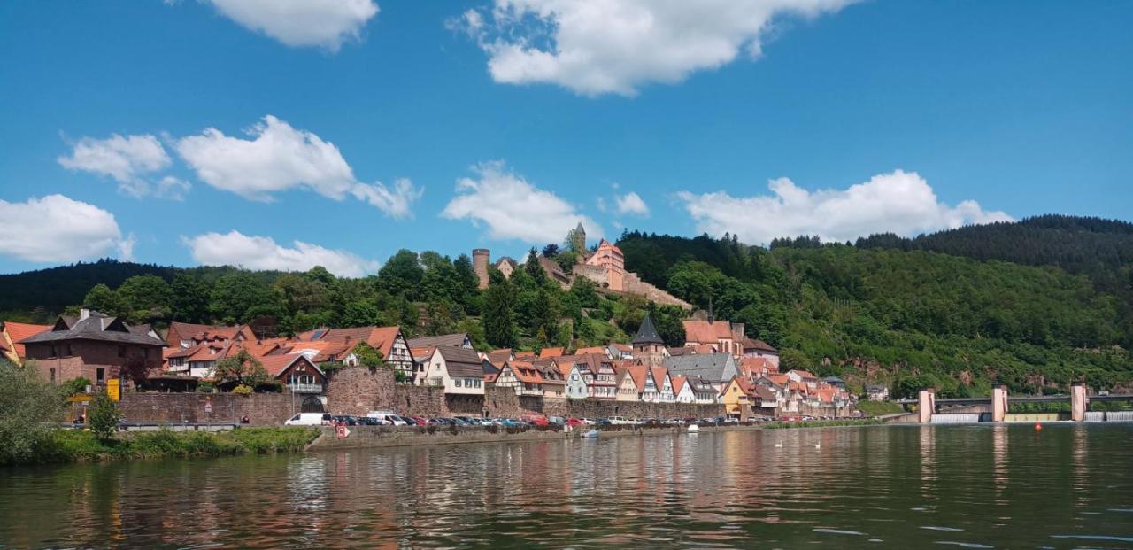 Appartement Schlossberg, Gasthaus Hirsch Hirschhorn Eksteriør bilde
